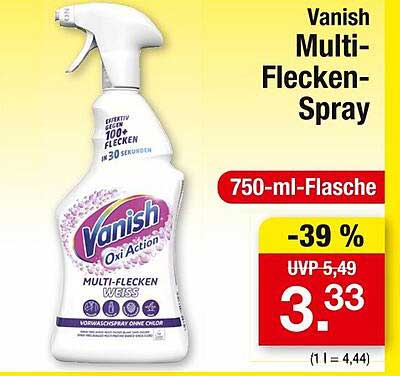 Vanish Multi-Flecken-Spray – 750-ml-Flasche