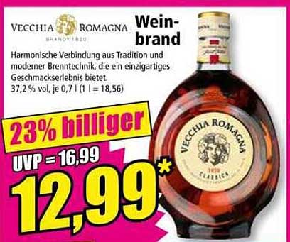 VECCIA ROMAGNA Weinbrand