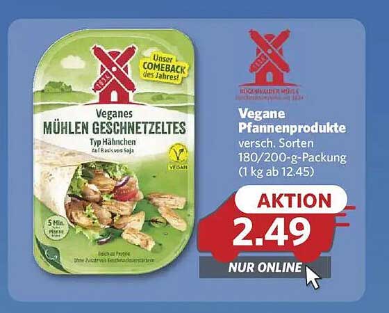 Veganes Mühen Geschnetzeltes Typ Hühnchen - Aktionspreis!