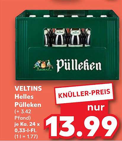 VELTINS Helles Püleken Kasten (24 x 0,33 l)