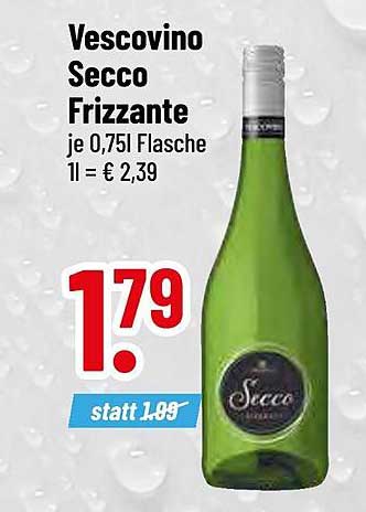 Vescovino Secco Frizzante 0,75l Flasche