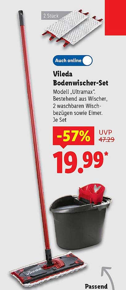 Vileda Bodenwischer-Set Modell 'Ultramax' - Jetzt sparen!