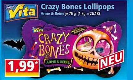 Vita Crazy Bones Lollipops - Arme & Beine je 76 g