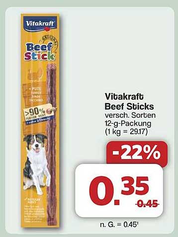 Vitakraft Beef Sticks – verschiedene Sorten