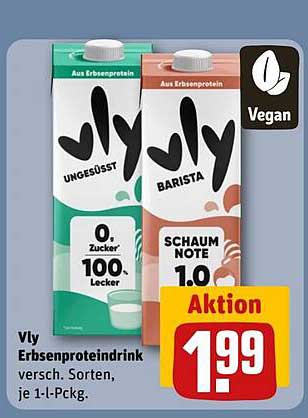 Vly Erbsenprotein Drink – Ungefiltert lecker und vegan!