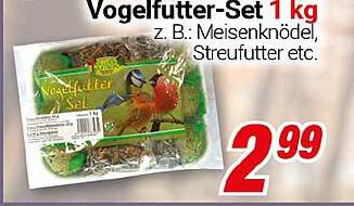 Vogelfutter-Set 1 kg z. B.: Meisenknödel, Streufutter etc.