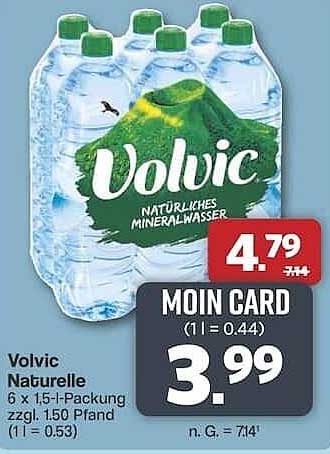 Volvic Naturelle 6 x 1,5-l-Packung