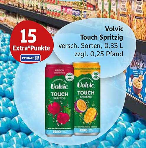 Volvic Touch Spritzig - verschiedene Sorten, 0,33 L