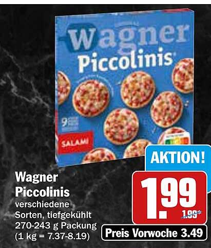 Wagner Piccolinis – verschiedene Sorten, tiefgekühlt