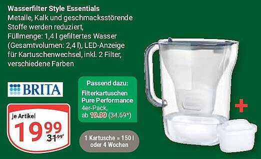 Wasserfilter Style Essentials