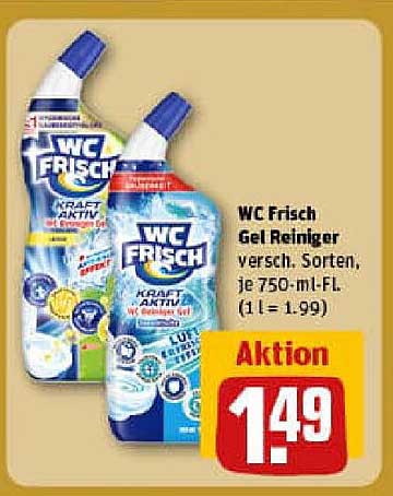 WC Frisch Gel Reiniger, 750 ml, verschiedene Sorten
