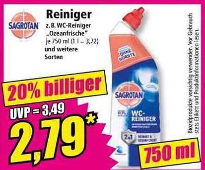 WC-Reiniger 'Ozeanfrische' von Sagrotan 750 ml
