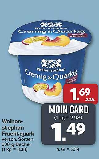 Weihenstephan Fruchtquark 500-g-Becher, verschiedene Sorten