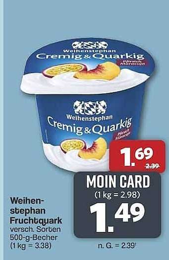 Weihenstephan Fruchtquark versch. Sorten 500-g-Becher