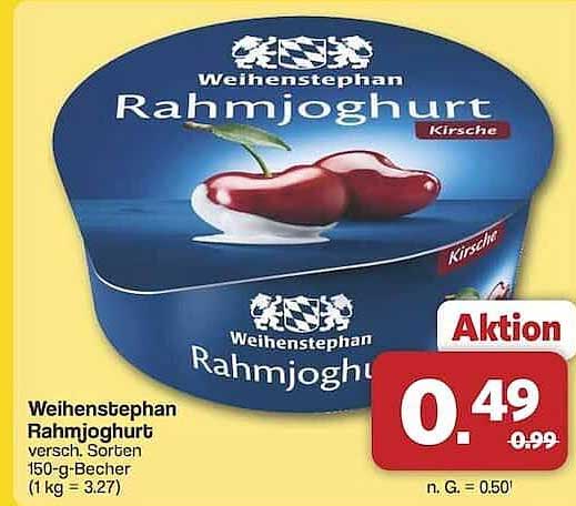 Weihenstephan Rahmjoghurt Kirsche 150 g Becher