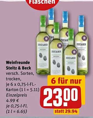 Weinfreunde Steitz & Beck (6 für 23,00 €)