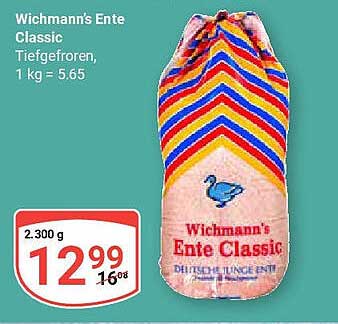 Wichmann's Ente Classic, tiefgefroren, 2.300 g