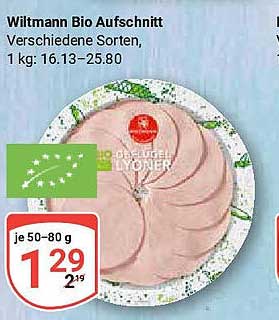 Wiltmann Bio Aufschnitt - Verschiedene Sorten