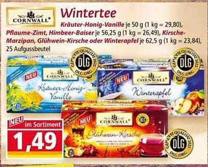 Wintertee – Kräuter-Honig-Vanille, Pflaume-Zimt, Himbeer-Baiser und mehr