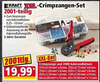 XXL-Crimpzangen-Set 2001-teilig