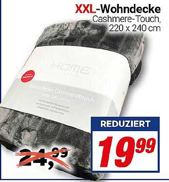 XXL-Wohndecke Cashmere-Touch, 220 x 240 cm