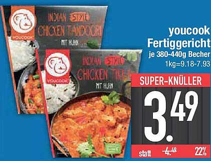 youcook Fertiggericht – Chicken Tandoori und Chicken Thai