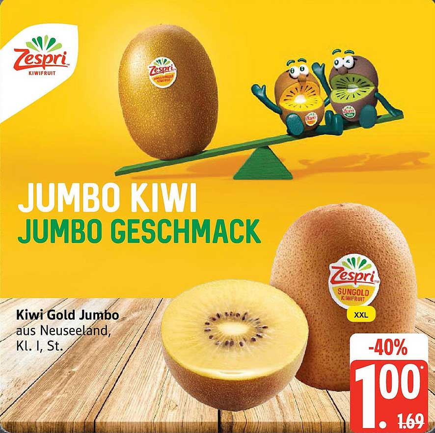 Zespri Jumbo Kiwi - XXL Geschmack zum Spitzenpreis!