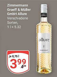 Zimmermann Graeff & Müller GmbH Allure - Verschiedene Sorten, 0,75 l
