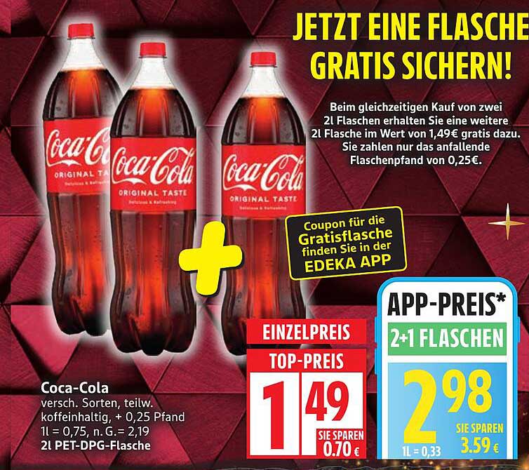 Wunderschne Coca Cola Angebote Bild
