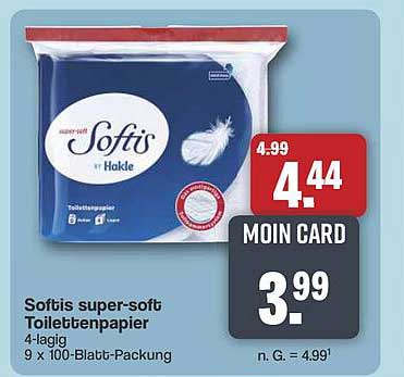 Softis super-soft Toilettenpapier 4-lagig