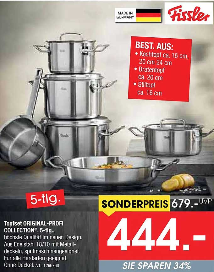 Fabelhafte Fissler Topfset 5 Tlg Original Profi Collection Bilder