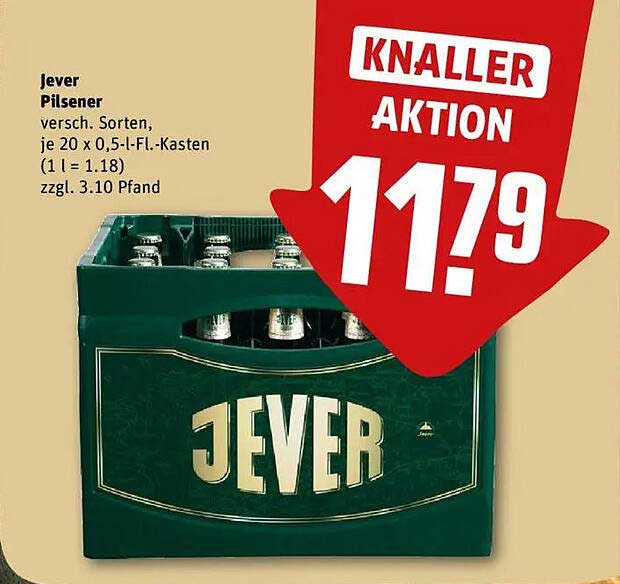 Verwunderlich Jever Pils Angebot Rewe Bilder