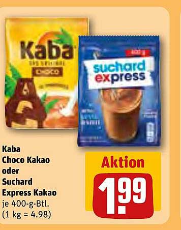 Kaba Choco Kakao oder Suchard Express Kakao