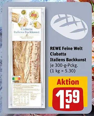 REWE Feine Welt Ciabatta Italiens Backkunst