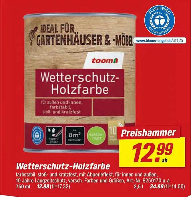 Wetterschutz-Holzfarbe