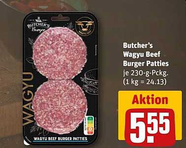 Butcher's Wagyu Beef Burger Patties