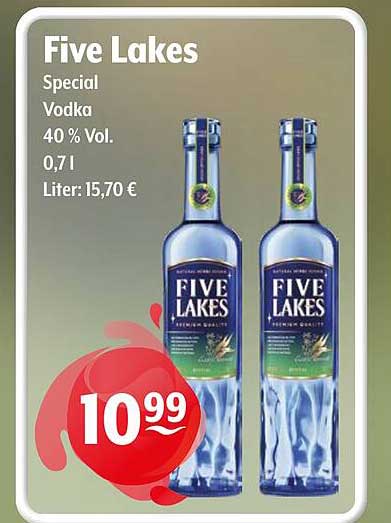 Five Lakes Special Vodka 40 % Vol 0,7l