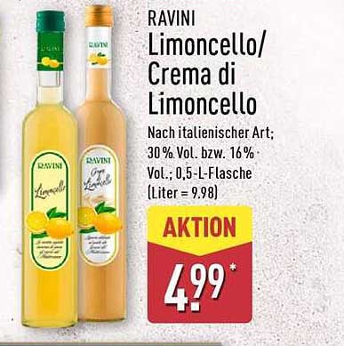 RAVINI Limoncello/Crema di Limoncello