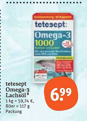 tetesept Omega-3 Lachsöl