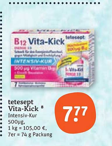tetesept Vita-Kick Intensiv-Kur 500µg