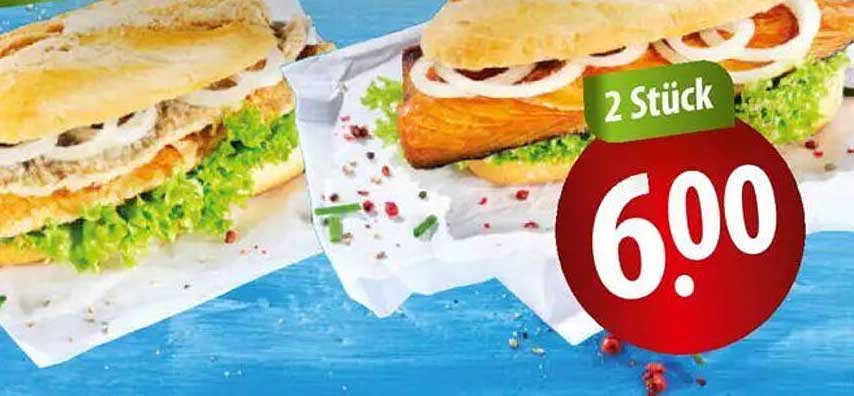 2 Stück Sandwich für 6,00 €