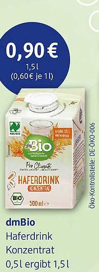 dmBio Haferdrink Konzentrát