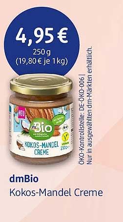 dmBio Kokos-Mandel Creme