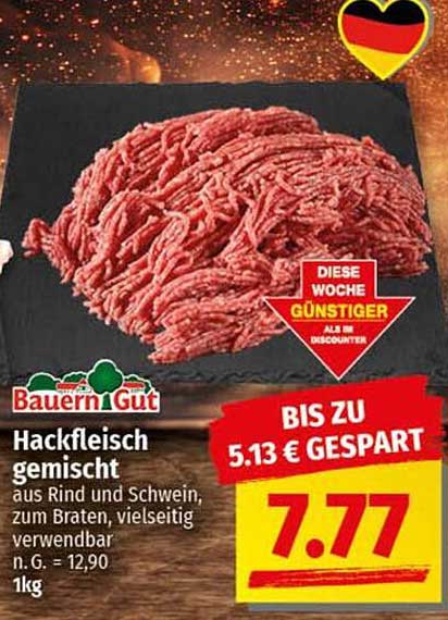 Hackfleisch gemischt aus Rind und Schwein – Vielseitig verwendbar