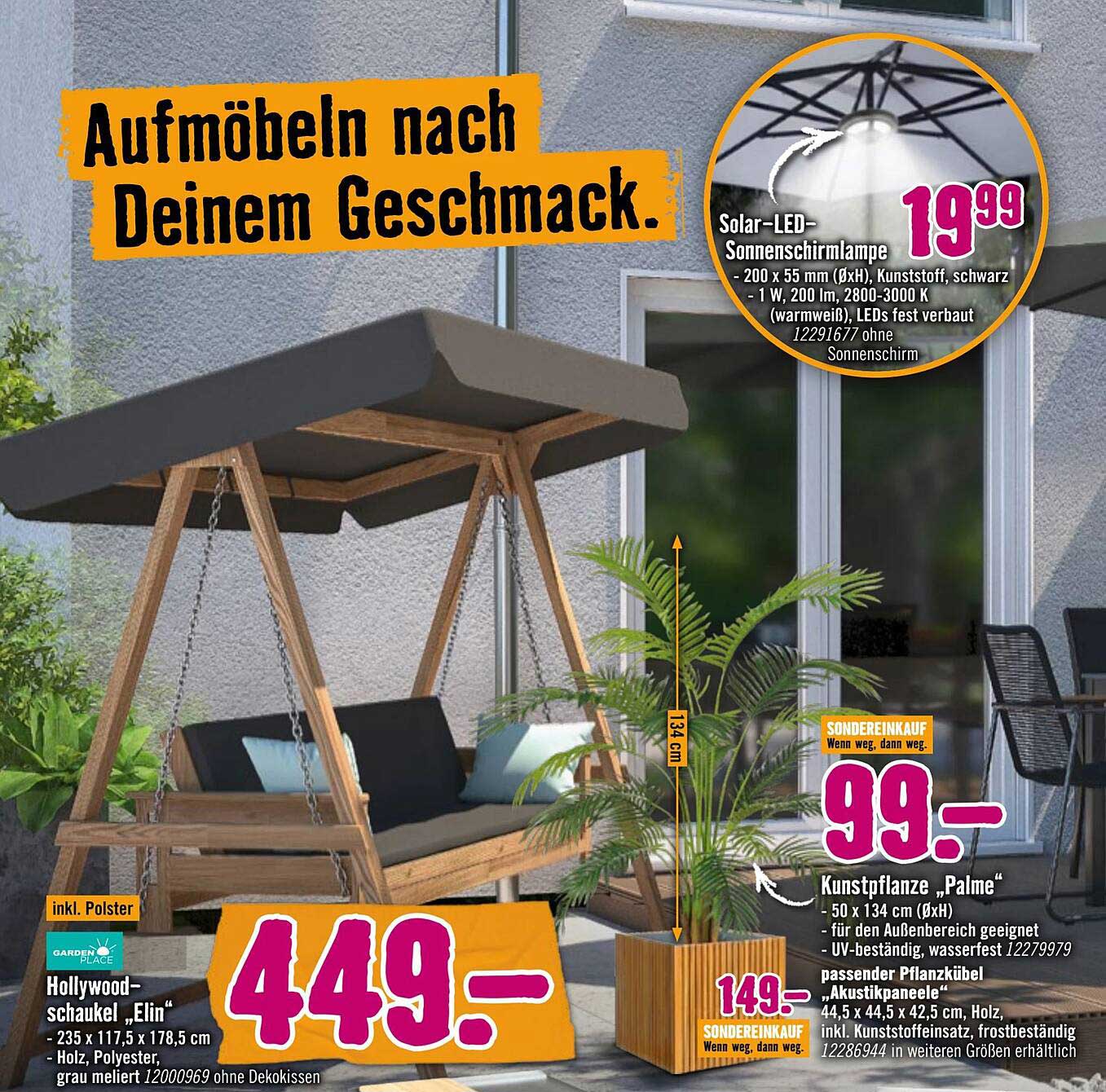 Hollywoodschaukel „Elin“
