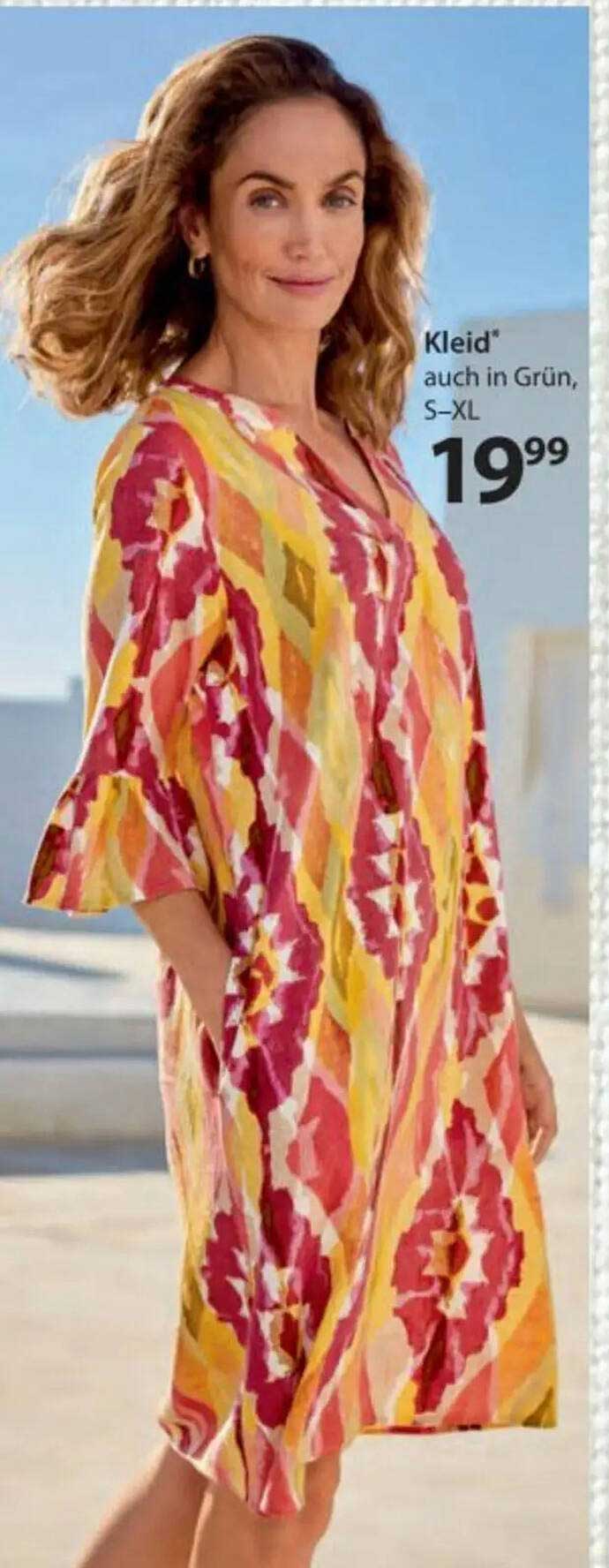 Kleid auch in Grün, S–XL
