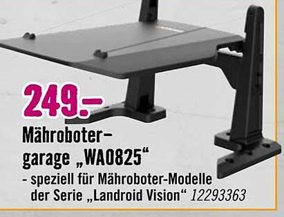 Mährobotergarage „WA0825“ - speziell für Mähroboter-Modelle der Serie „Landroid Vision“