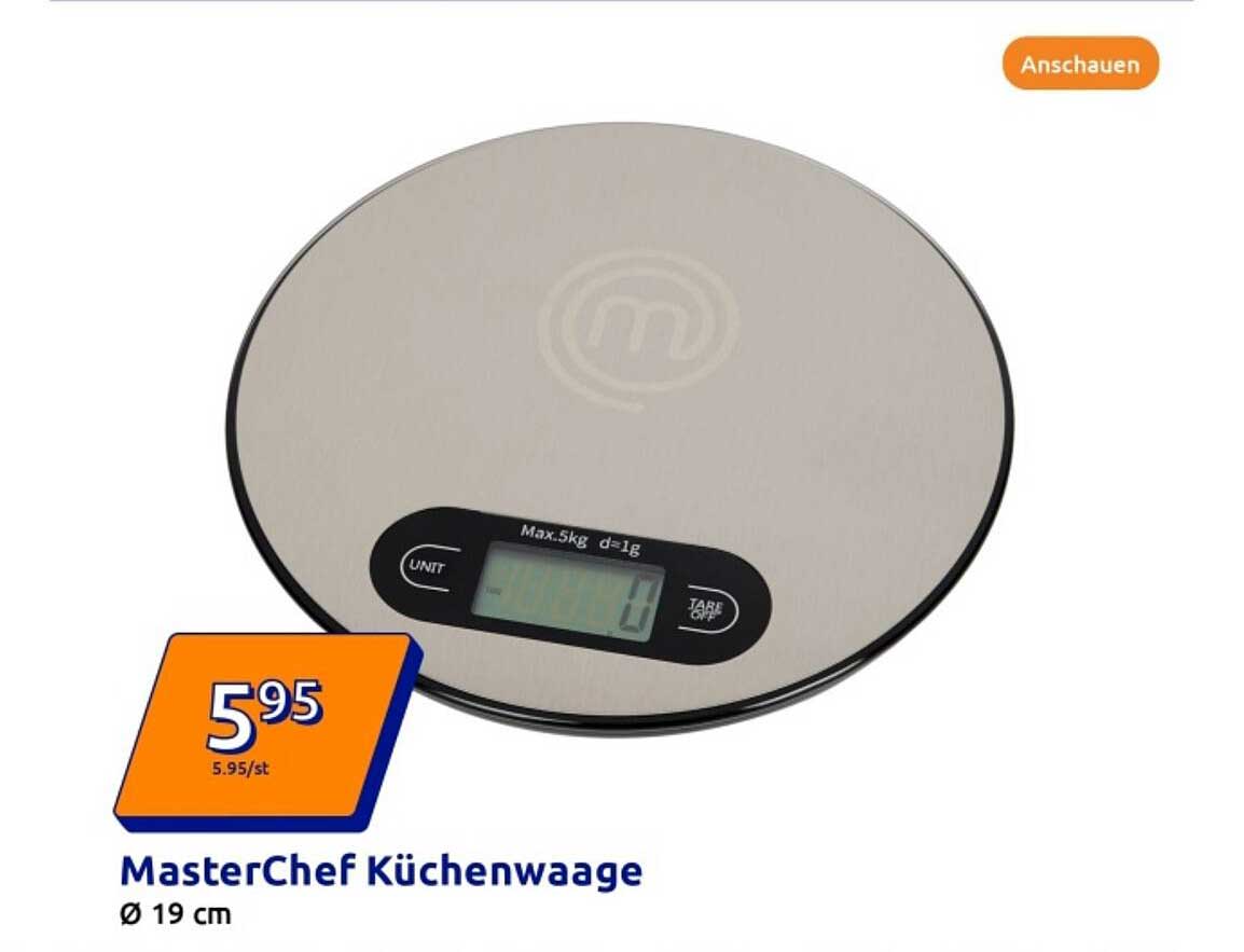 MasterChef Küchenwaage Ø 19 cm