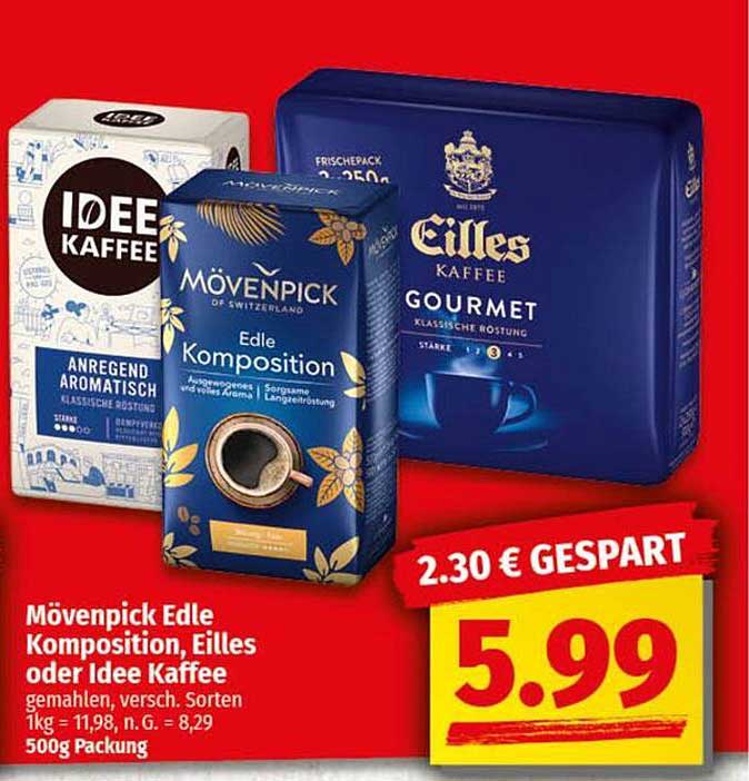 Mövenpick Edle Komposition, Eilles oder Idee Kaffee, 500g