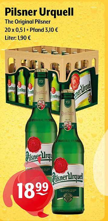Pilsner Urquell 20 x 0,5 l – The Original Pilsner